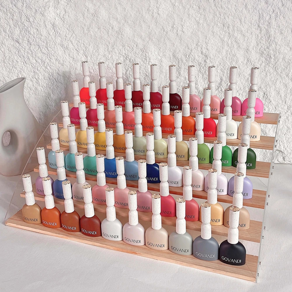 Macaron Gel Polish Set, 60 Colors 15ml UV Soak-Off Nail Gel with Color Card - Bond Well Supplies
