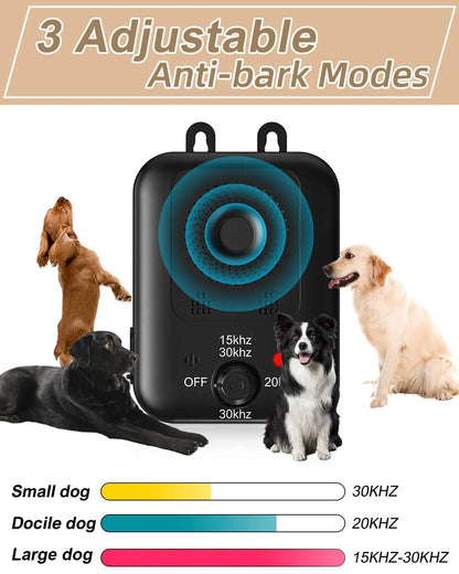 Rechargeable Ultrasonic Dog Barking Deterrent Device, Automatic Anti-Bark Control for Indoor & Outdoor - Bond Well Supplies
