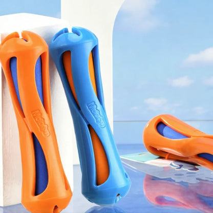 Floating Dog Chew and Retrieval Toy, TPR Fetch Stick for Pool and Outdoor Play