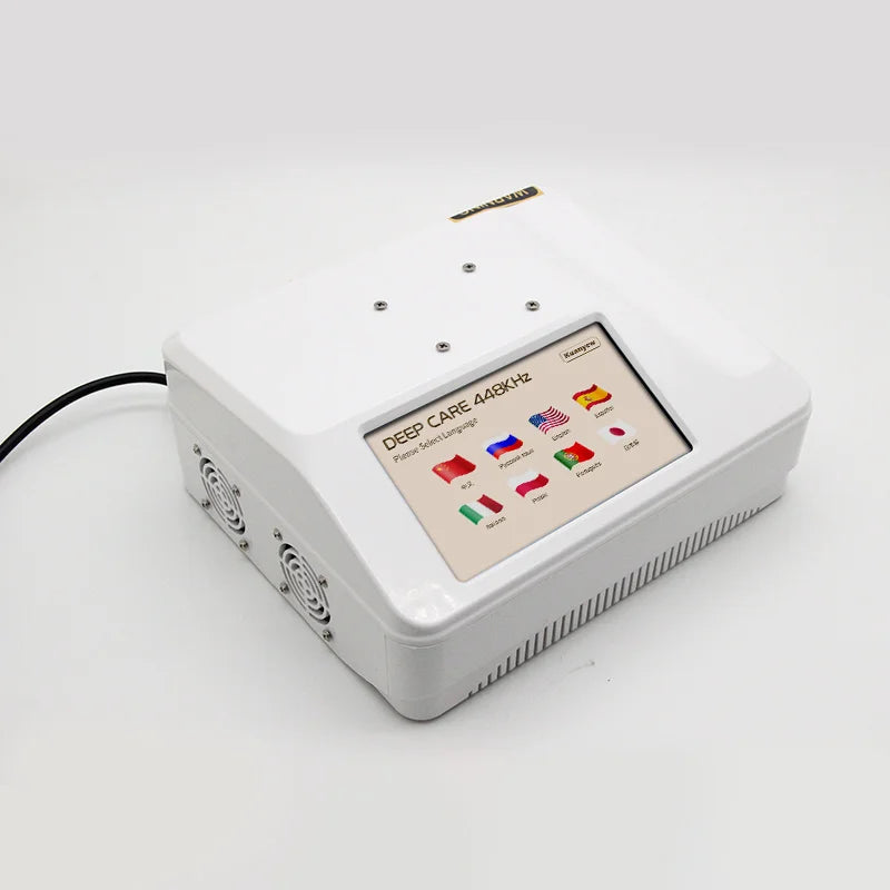 Professional 448K TECAR Machine, RF CET/RET Deep Heating & Microcurrent Body Therapy Device