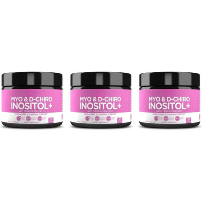Women's Inositol Capsules, Myo & D-Chiro Inositol 40:1 Ratio with Folate & Vitamin D3, 30 Coun - Bond Well Supplies