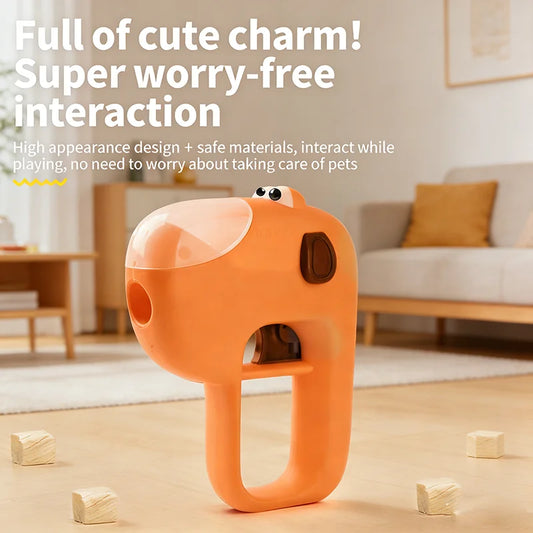 Dog Treat Launcher Interactive Feeding Toy Pet Snack Dispenser Leak Food Puzzle Training Game Boredom Relief Play Supplies - Bond Well Supplies