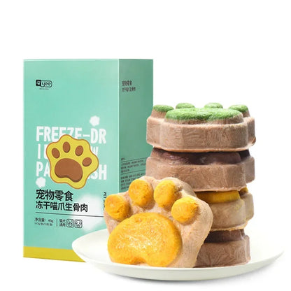 Yee Freeze-Dried Raw Cat Treats, Meat & Bone Recipe, High-Protein Snacks for Kittens and Adult Cats