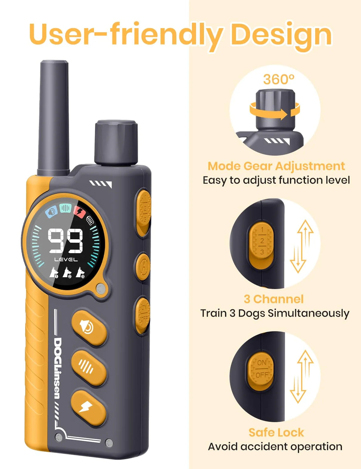Waterproof Dog Training Collar, 2-in-1 Automatic Anti-Bark & Remote Training Collar for All-Size Dogs - Bond Well Supplies