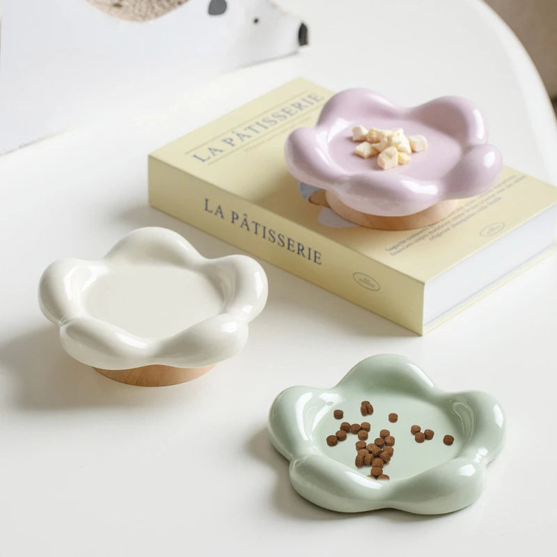 Ceramic Pet Feeding Bowl, Cat Food & Dog Food Dish for Snacks, Meals & Daily Feeding - Bond Well Supplies