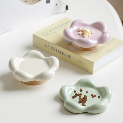Ceramic Pet Feeding Bowl, Cat Food & Dog Food Dish for Snacks, Meals & Daily Feeding - Bond Well Supplies
