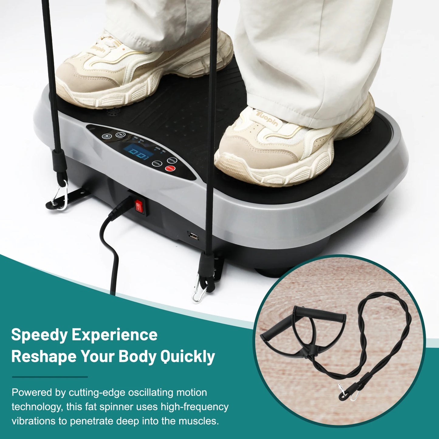 Portable Whole Body Vibration Platform for Strength, Balance and Exercise