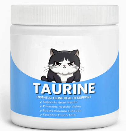 Cat Taurine Supplement Powder, Amino Acid Support for Heart & Vision Health, 100 Grams - Bond Well Supplies