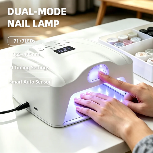 Dual-Purpose Gel Nail Curing Lamp, Fast-Drying LED Light for Hands and Feet