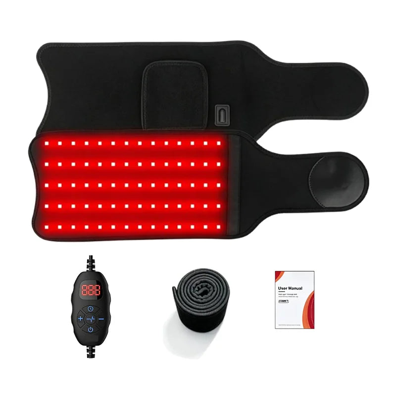 Red Light Therapy Pad, 70 LEDs, 660nm & 850nm Near-Infrared Heating Pad for Arm, Leg, Shoulder & Back - Bond Well Supplies