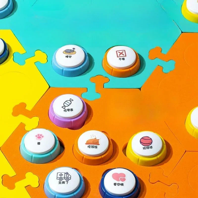 t Communication Buttons for Dogs & Cats, Recordable Voice Training Buttons & Clickers - Bond Well Supplies