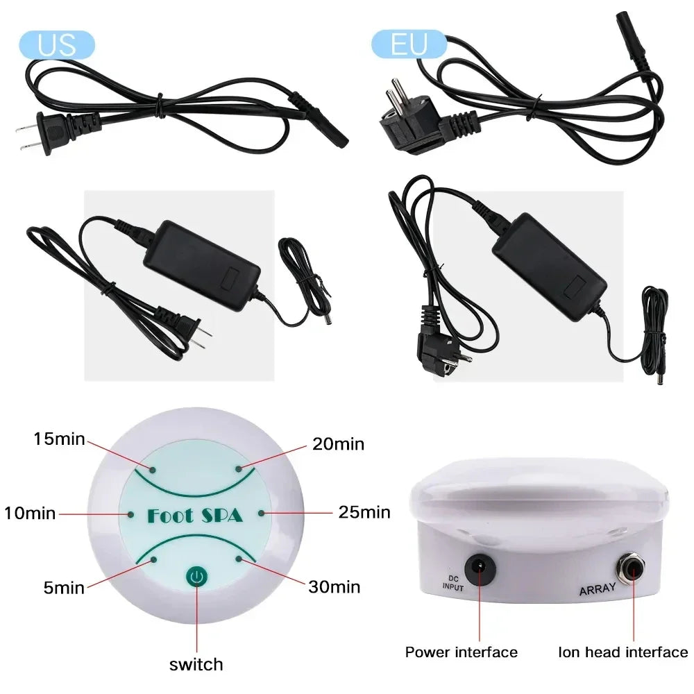 Electric Ionic Foot Spa Machine, Massage Foot Bath for Relaxation, Comfort & Home Use