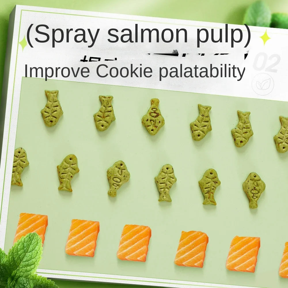 Mint Cat Biscuits, Crunchy Pet Treats for Cats, Daily Reward & Chewing Snack - Bond Well Supplies