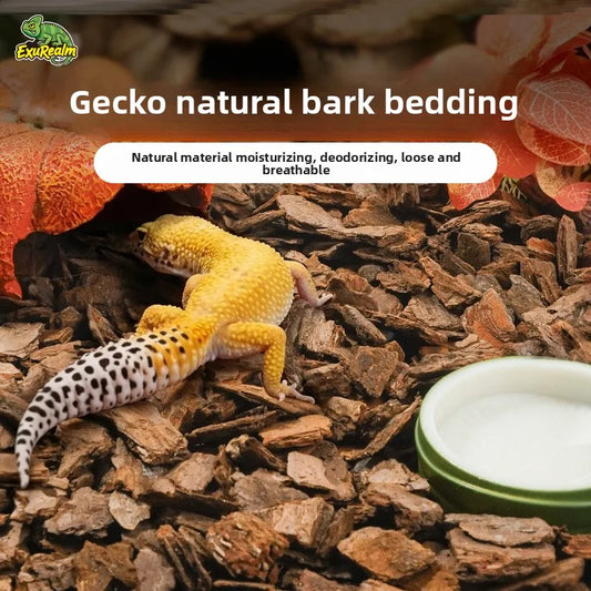 Natural Pine Bark Substrate for Reptiles, 500g Wood Chips for Terrarium Bedding & Habitat Decor - Bond Well Supplies