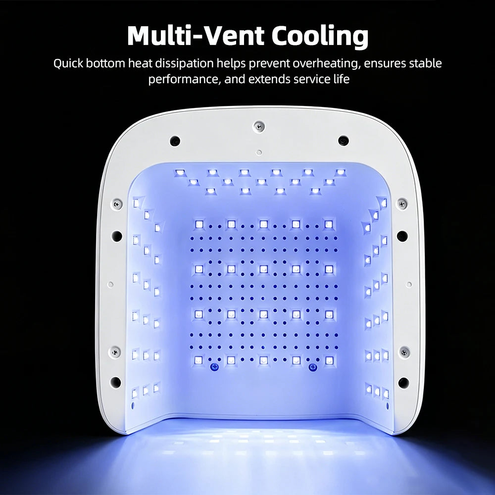 Dual-Purpose Gel Nail Curing Lamp, Fast-Drying LED Light for Hands and Feet