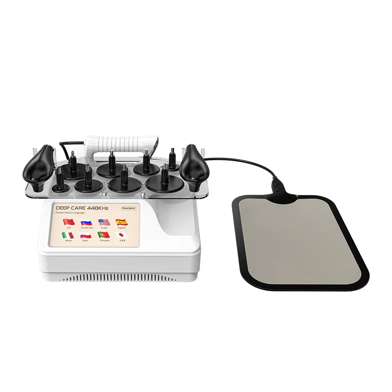 Professional 448K TECAR Machine, RF CET/RET Deep Heating & Microcurrent Body Therapy Device