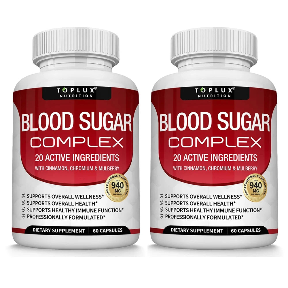 Premium Herbal Wellness Complex with 20 Herbs, Vitamins and Cinnamon, Non-GMO Vegan Formula