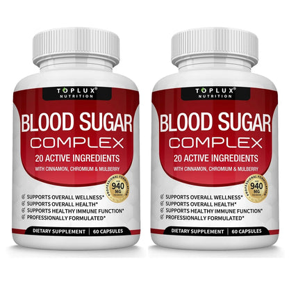 Premium Herbal Wellness Complex with 20 Herbs, Vitamins and Cinnamon, Non-GMO Vegan Formula