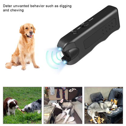 Handheld Ultrasonic Dog Training and Bark Management Device