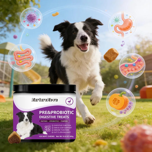 Probiotic Soft Chews for Puppies, Kittens & Adult Pets, Digestive, Gut & Stomach Support - Bond Well Supplies