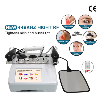 Professional 448K TECAR Machine, RF CET/RET Deep Heating & Microcurrent Body Therapy Device