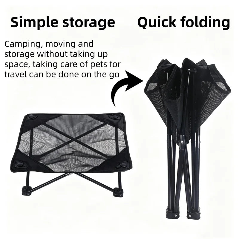 Outdoor Elevated Dog Bed, Folding Portable Pet Cot for Cats & Dogs, Moisture-Resistant All-Season Design - Bond Well Supplies
