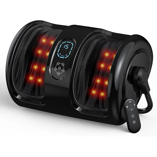 Shiatsu Foot and Calf Massager with Heat, Air Compression, Vibration and Deep Kneading