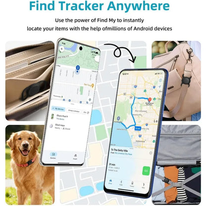 Smart Bluetooth Tracking Tag, GPS Item Locator for Car Keys, Wallets, Pets, Bags & Luggage with Anti-Lost Alerts