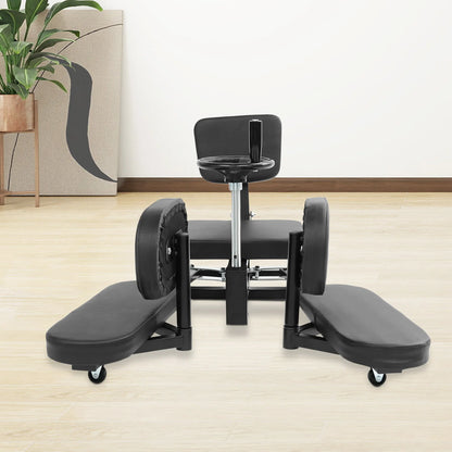 Adjustable Leg Stretching Machine, Horizontal Split Trainer with PU Padded Cushion, 220.46 lb Capacity