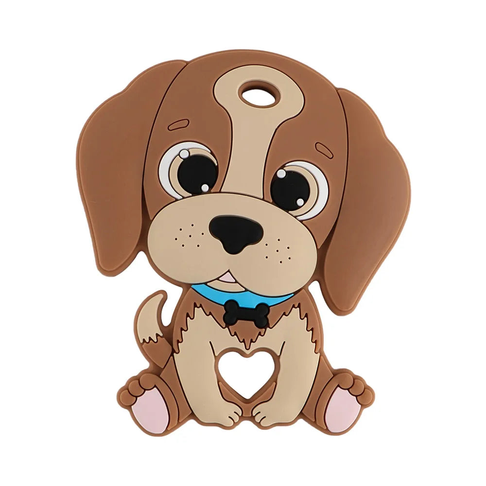 Sunrony 1PC Cartoon Animal Silicone Pendant, Food-Grade DIY Pacifier Chain Accessory - Bond Well Supplies