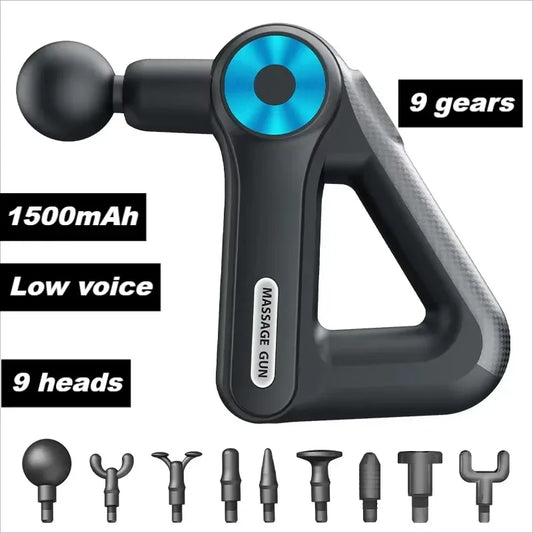 Handheld Muscle Massager for Neck, Shoulders and Back, Low-Noise Operation