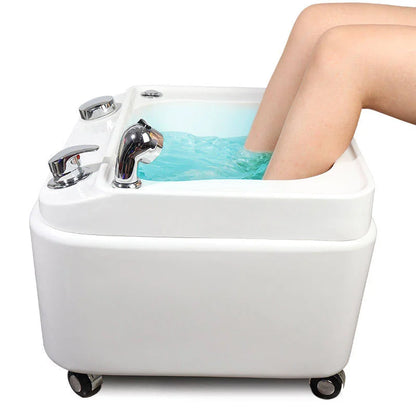 Pedicure Spa Basin with Light, Portable Foot Bath Tub for Home Foot Soaking and Pedicure Care