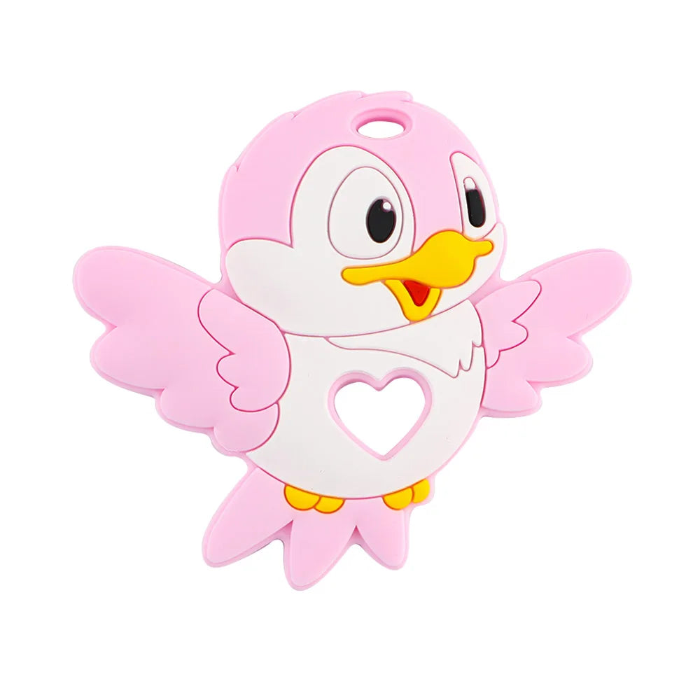 Sunrony 1PC Cartoon Animal Silicone Pendant, Food-Grade DIY Pacifier Chain Accessory - Bond Well Supplies