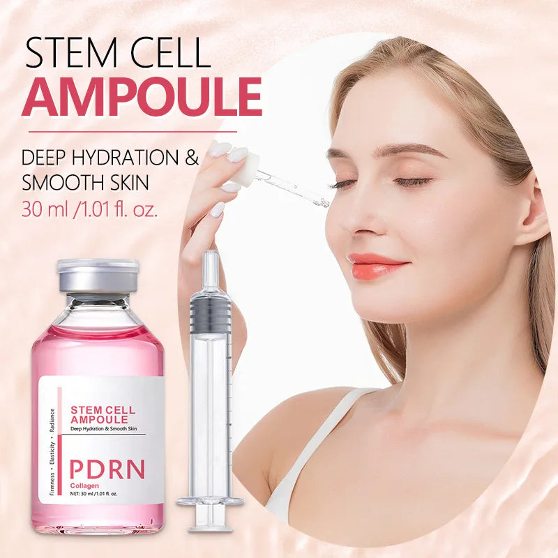 Stem Cell PDRN Ampoule Serum, Collagen Facial Essence for Hydration, Smoother-Looking Skin & Radiance - Bond Well Supplies