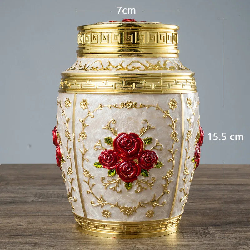 Metal Memorial Cremation Urn, Coffin Box Keepsake for Human, Pet & Small Animal Ashes