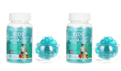 Kids Multivitamin Gummies, DHOP Vitamin D3, C, Zinc & B Vitamins, Daily Nutrition & Wellness Support - Bond Well Supplies
