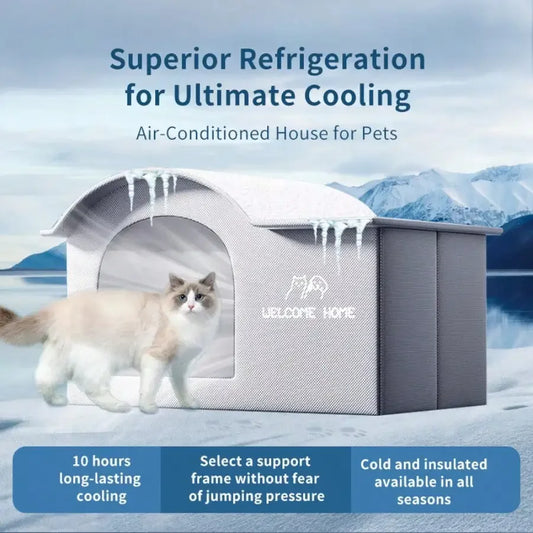 Summer Cooling Cat & Dog Ice House, Breathable Pet Nest for Small Dogs & Cats - Bond Well Supplies