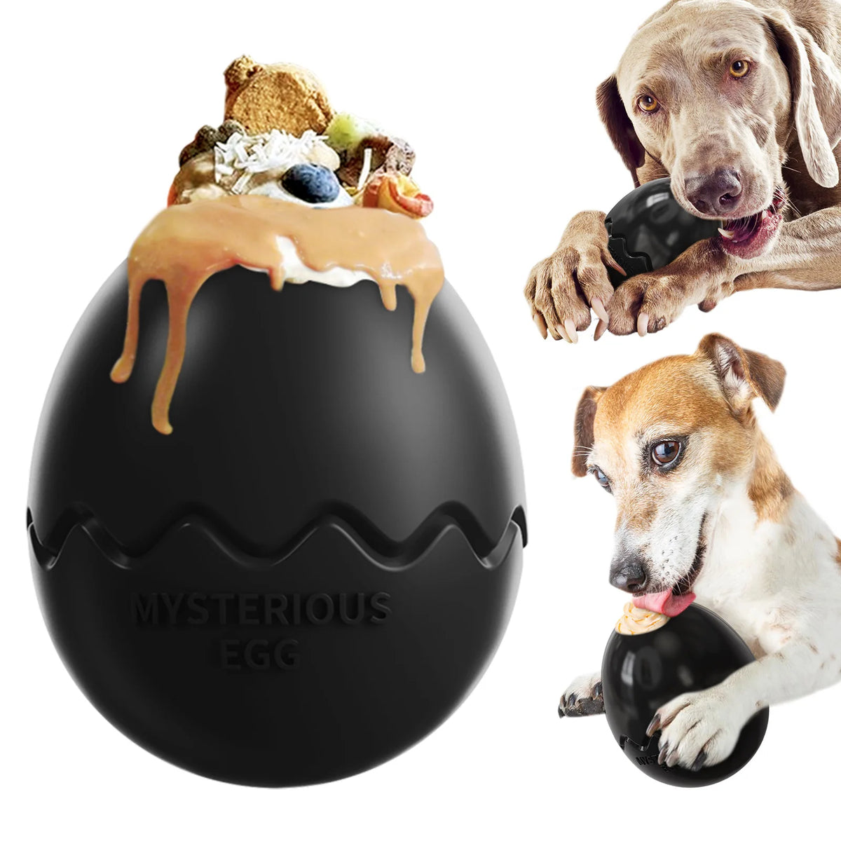 Creative Dinosaur Egg Dog Treat Dispenser, Interactive Slow Feeding & Boredom Relief Toy - Bond Well Supplies