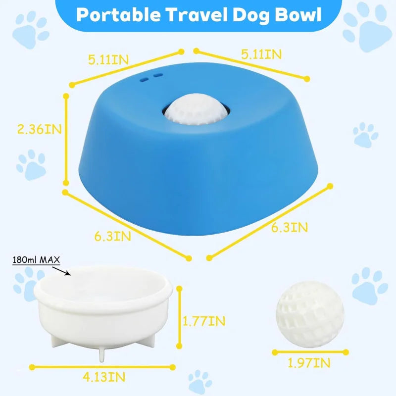 Dog Slow Feeder Lick Bowl, 3/4 Cup Non-Slip Treat Dish for Ice Cream, Yogurt & Liquid Snacks - Bond Well Supplies