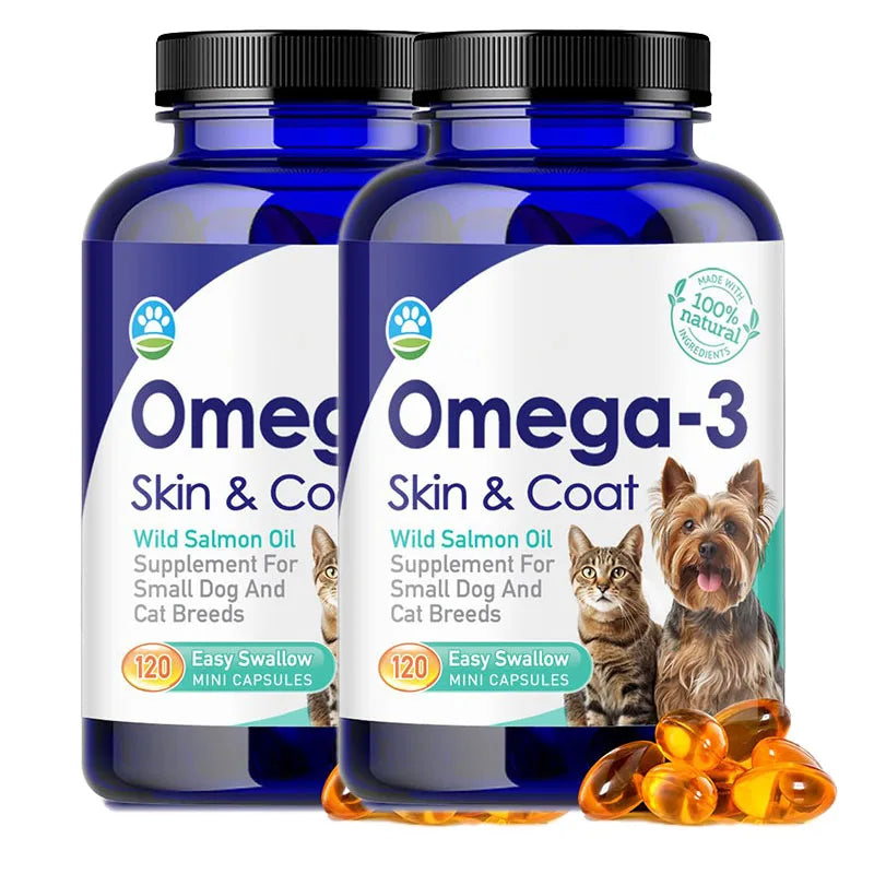 Omega-3 Fish Oil for Dogs, Icelandic Wild-Caught Formula for Healthy Skin, Coat & Shedding Support - Bond Well Supplies