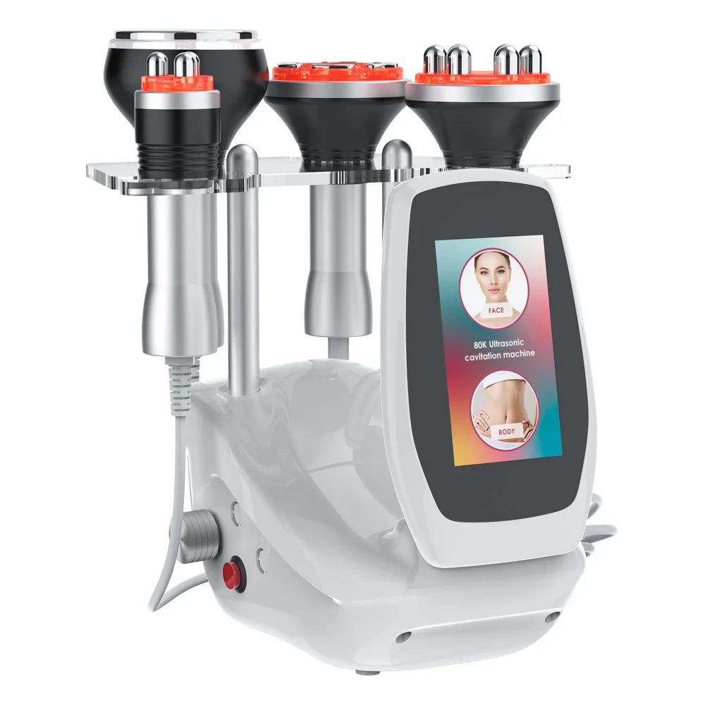4-in-1 80K Cavitation Body Slimming Machine, Ultrasonic Beauty Device with Vacuum Suction & Facial Massage - Bond Well Supplies
