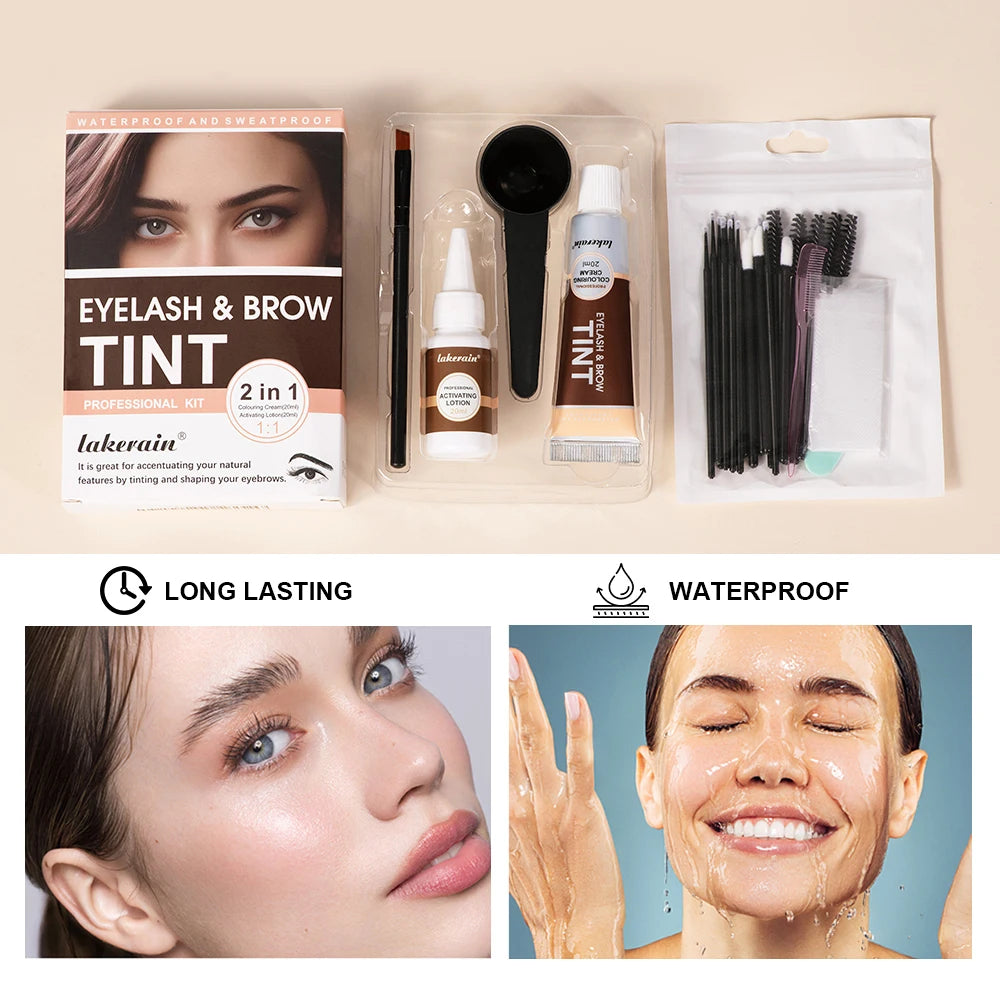 Eyelash Lift & Tint Kit, 2-in-1 Lash Perm and Brow Lamination Beauty Tool for Salon & Home - Bond Well Supplies
