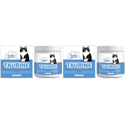 Cat Wellness Powder Supplement, 200g 99.9% Pure Taurine with Vitamin E & Zinc for Sensitive Pets SEO-Optim - Bond Well Supplies