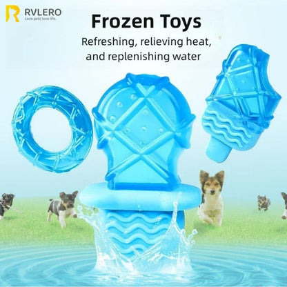 Dog Cooling Ice Stick, Refillable Water Toy for Teething, Chewing & Outdoor Play - Bond Well Supplies