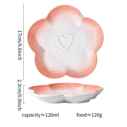 Ceramic Cat Bowl with Wooden Stand, Elevated Shallow Food Dish with Bow Knot Design for Cats and Small Pets