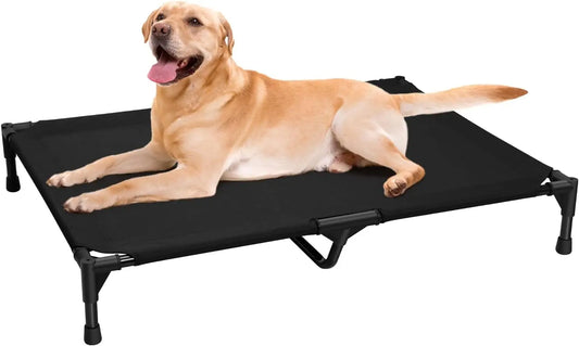Love&go Cooling Dog Bed, Raised Metal Frame Pet Cot for Indoor & Outdoor Use - Bond Well Supplies