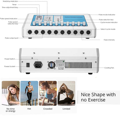 AOKO Professional EMS Muscle Stimulator, Electric Body Massage & Electrostimulation Device