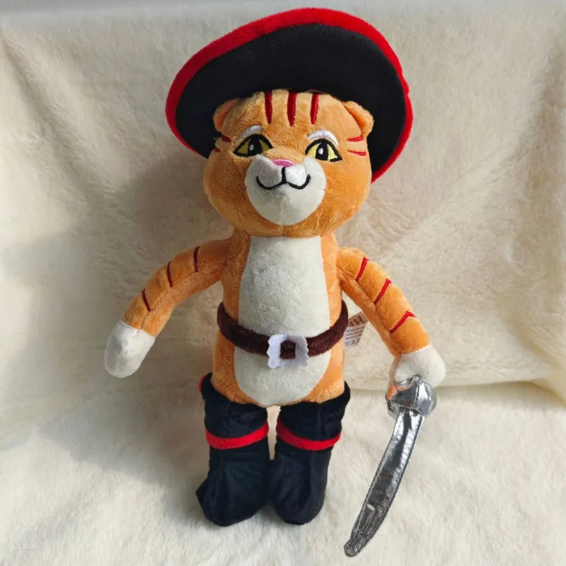 Puss in Boots Plush Toy, Kawaii Chihuahua Perrito Stuffed Animal Doll with Boots - Bond Well Supplies