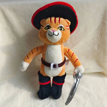 Puss in Boots Plush Toy, Kawaii Chihuahua Perrito Stuffed Animal Doll with Boots - Bond Well Supplies
