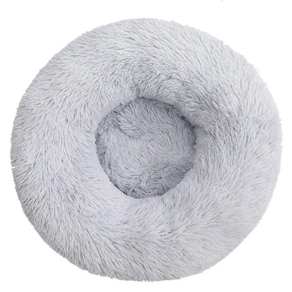 Super Soft Round Dog Bed, Warm Plush Pet House for Medium & Large Dogs, 6 Sizes